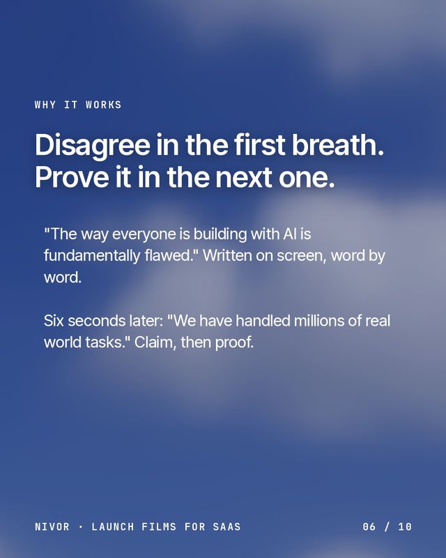 Why it works: disagree in the first breath, prove it in the next one.